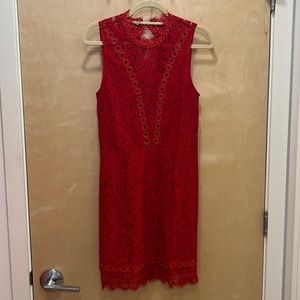 Free People Lace Open Back Dress